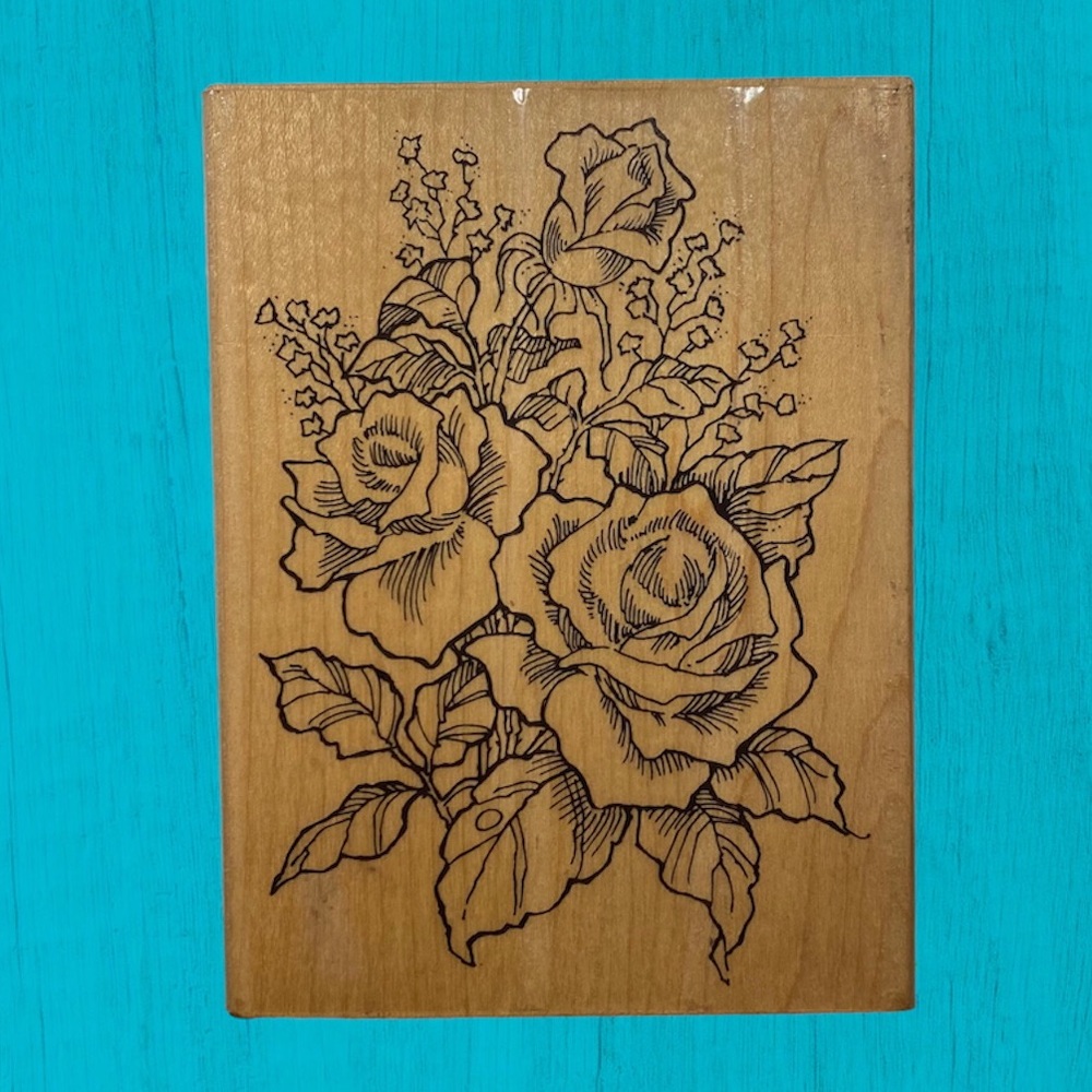 « Classic Roses » Wood Mounted Rubber Stamp by Stampendous